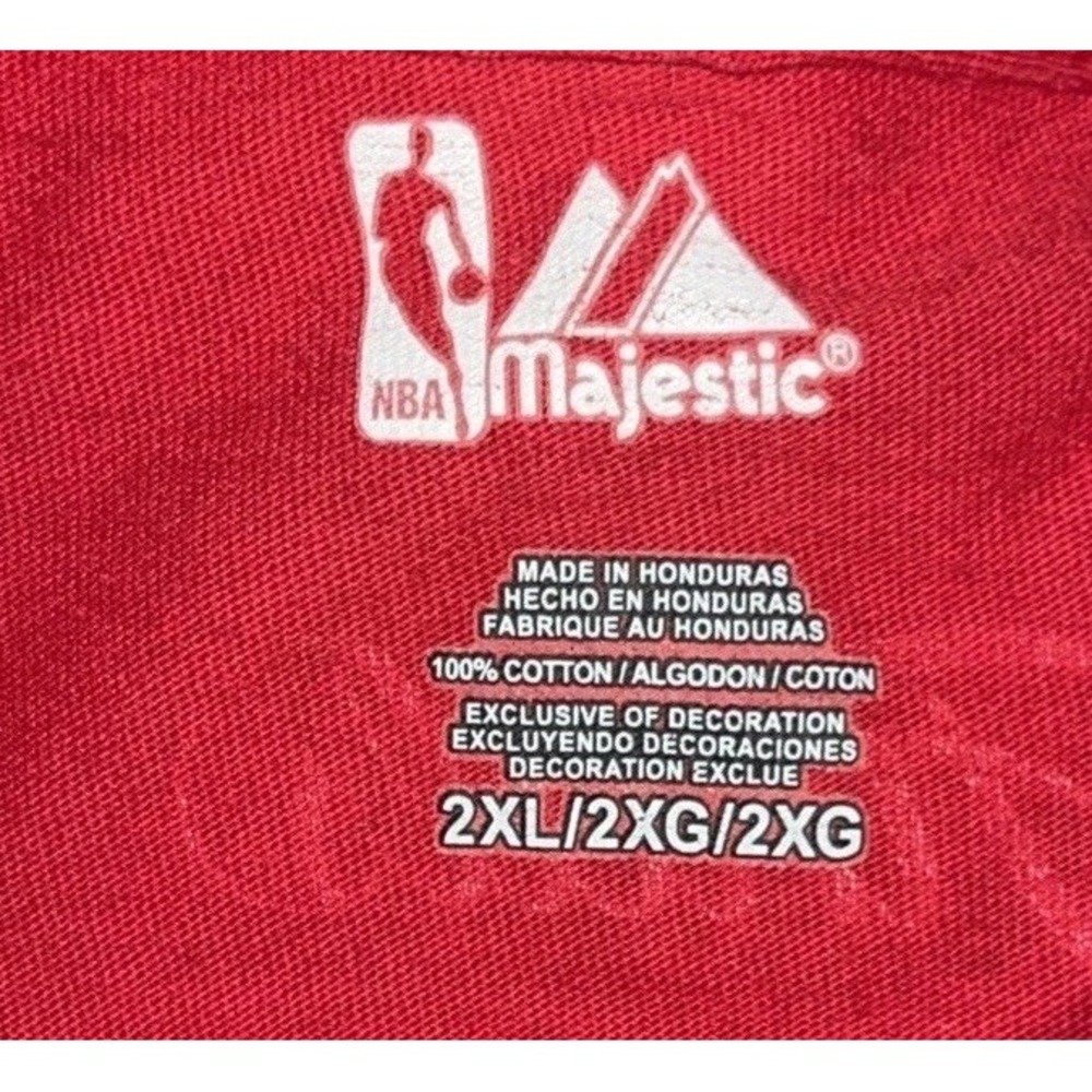 Vintage Miami Heat Dwyane Wade 2-Sided Majestic‎ NBA Finals T-Shirt Men's 2XL - Picture 6 of 15
